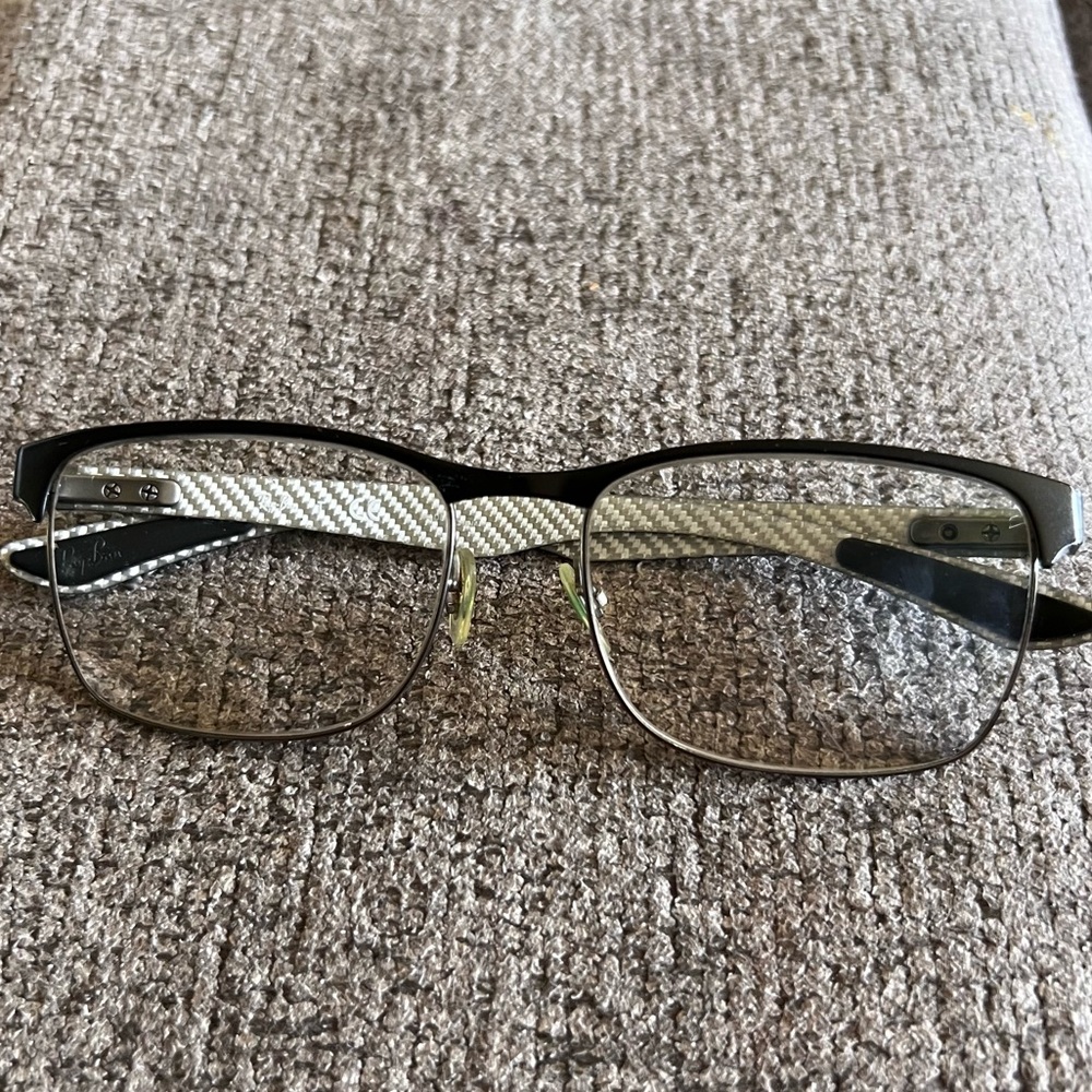 Rayban Matte Gunmetal Eyeglasses Frames View 4